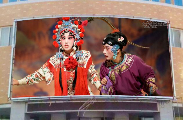 寧夏銀川商業(yè)街戶外SMD全彩 P6高清屏