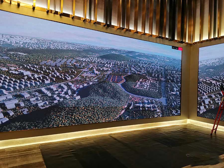 光谷五路某售樓展廳LED顯示屏