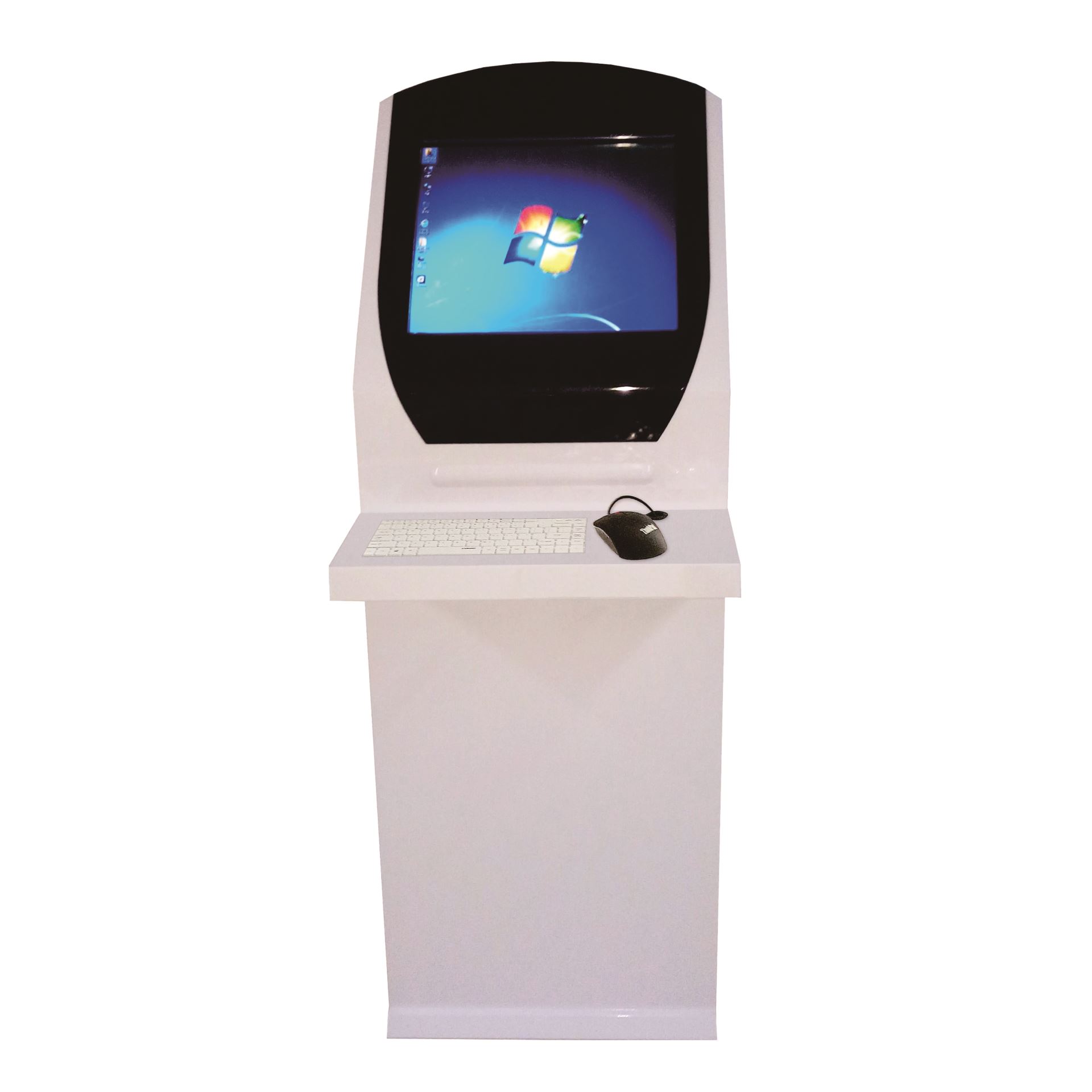 19寸白色帶鍵盤(pán)觸摸一體機(jī)
