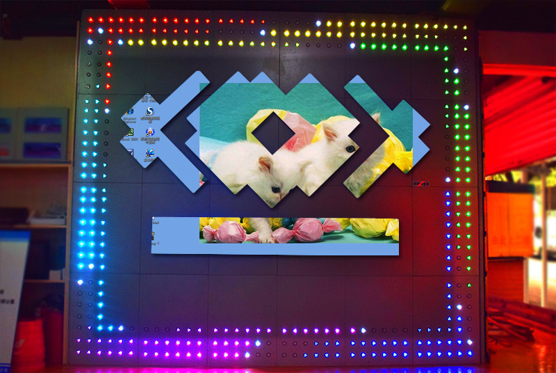 P4全彩室內(nèi)異型屏