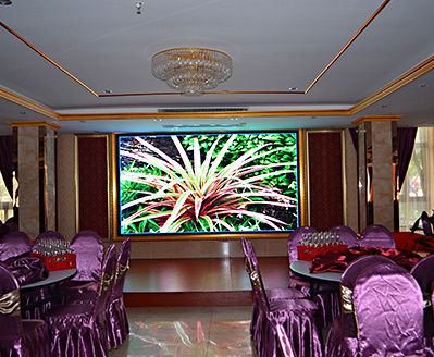 重慶巴國城·徐生記酒店室內(nèi)全彩P5高清屏